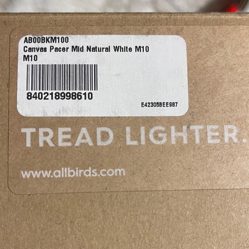 Allbirds Canvas Pacer Mid Sneakers in Natural White - Picture 2 of 5